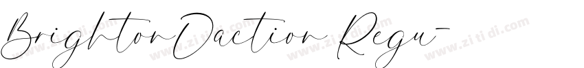 BrightonDaction Regu字体转换